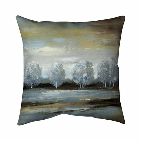 FONDO 20 x 20 in. Grey Landscape-Double Sided Print Indoor Pillow FO2791620